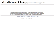 Tablet Screenshot of misspelled.joepetrow.com